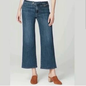 Wide leg crop jeans J. Jill Tab-Waist Full-Leg Size 6